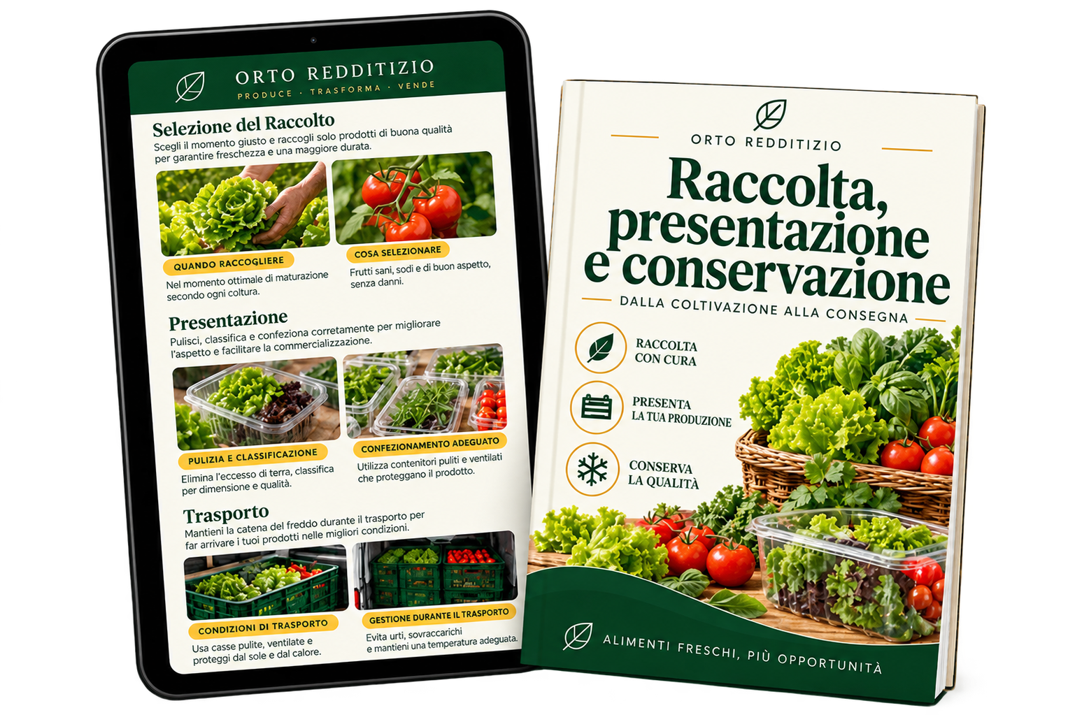 Guida alla raccolta, presentazione e conservazione su libro e tablet